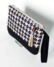 Kosmetik Schmink Tasche Make up Beutel Reise Clutch selbst genäht