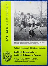 BSG Aktivist Espenhain - BSG Aktivist Schwarze Pumpe  1978 - 1979  DDR LIGA