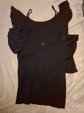 2er Pack Shirts von Lascana L  Could shoulder U- Boot Fledermausärmel schwarz