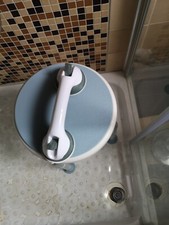 Duschhocker mit Duschgriff Wannengriff Duschstuhl Badsitz Badehocker Badhocker#