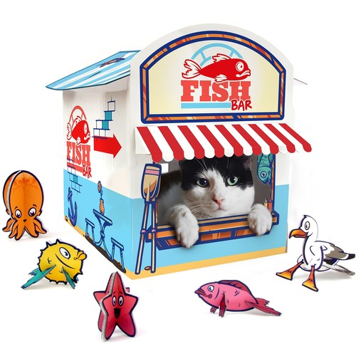 Suck katzenkiosk spielhaus - suck, katzenkiosk-spielhaus