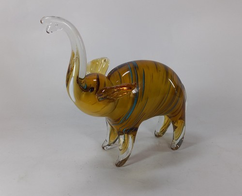 Murano glas elefant figur - elefant,
