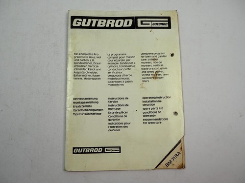 Gutbrod bm71ra balkenmäher - bm71ra,