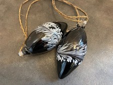 2x Weihnacht kugeln Glas Deko