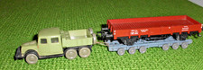 ESPEW-LKW-Tatra  Zugmaschine mit "Kuhlemeyer Tieflader" &  Waggon-  1:87