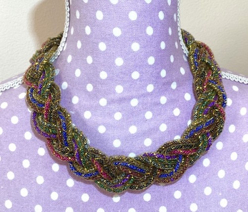 Collier breite bunte halskette - breite,