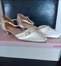 PINK Brautschuhe Mit Riemchen