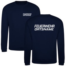 Feuerwehr Sweatshirt Pullover mit Ortsnamen versch. Druckfarben  XS-4XL O26
