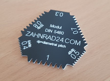 Zahnrad-Lehre Modul 0,3-1