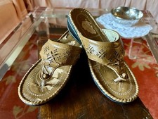 Damen-Leder-Flip-Flops –