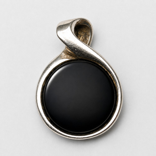 Vintage onyx anhänger 925 - anhänger,