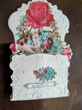 alte Kulissenkarte,, Oblaten, aufkappkarte