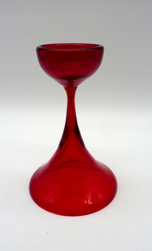 Glas kerzenhalter rot verm - glas,
