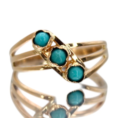 Goldring türkis steine - goldring, 3