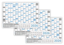 3x XXL Wandkalender DIN A0