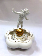 Hutschenreuther Blumensteckschale mit  Putti auf Goldkugel -Kunstabteilung