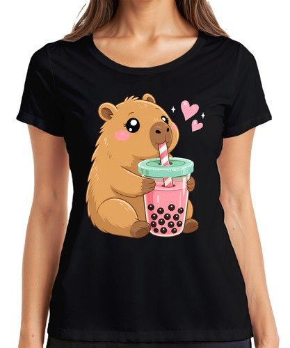 Kawaii capybara boba - kawaii, bubble