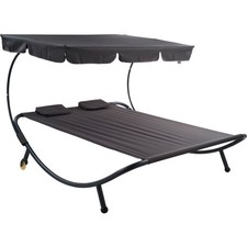 Doppel-Sonnenliege mit Dach