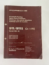 Original 911/911 S Porsche  Gr.1-RS Modell 1965-68 Ersatzteile-Katalog 1964