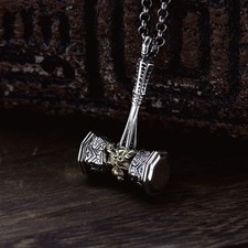 N25 Anhänger Thor's Hammer Sterling Silber 925