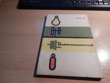 Alter DDR Katalog  Branchenbuch Elektromaterial  1963-64  Schaler Stecker Batter
