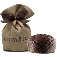 Handgemachter Cumala Panettone mit drei Schokoladensorten,Dunkel,Milch und Weiß