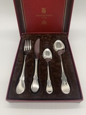 WMF Cromargan Würzburger Facette Kinder Besteck 4 Teilig  in Ovp mit Gravur