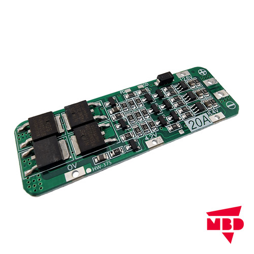 Bms 20a 18650 li ion - bms, 12,6v