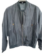 Herren Seidenblouson Schwarz