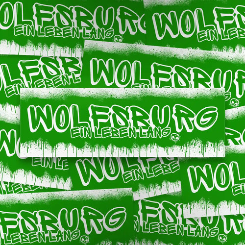 100x wolfsburg aufkleber - 100x,