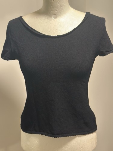 Alaia pullover kurzarm schwarz - pullover,