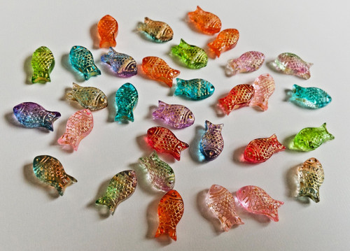 Bunte glasfische fische - 30, glasfische,