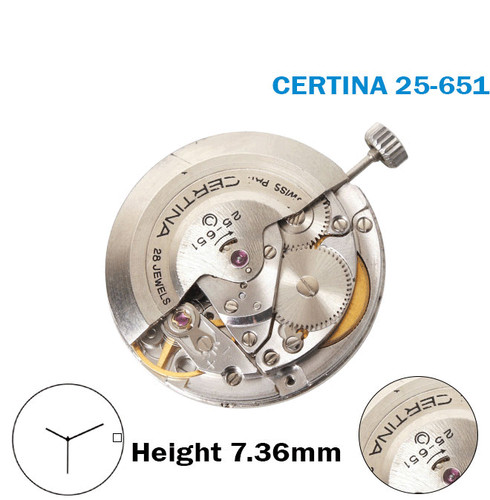Certina 651 automatikwerk - certina,