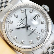 ROLEX MENS DATEJUST SILVER