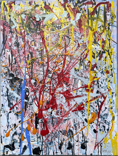 Abstrakte kunst acryl moderne - kunst,