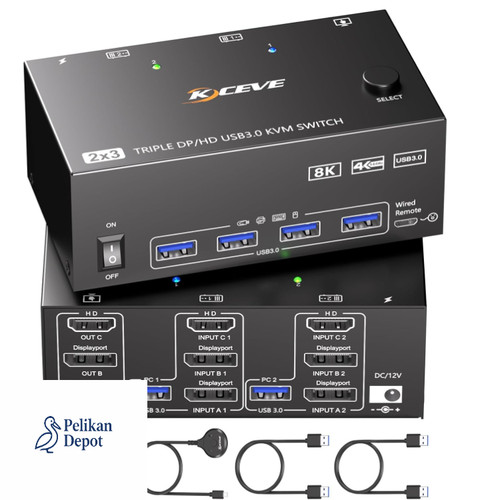 Kvm switch triple monitor - triple, pc