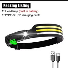 Stirnlampe LED Akku Sensor Beleuchtungsmodi