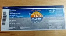 1x Roland Kaiser Ticket, Front