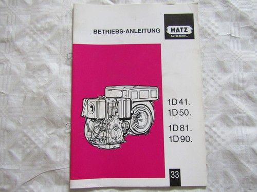 Hatz 1d41 1d50 1d81 - 1d41, 1d90
