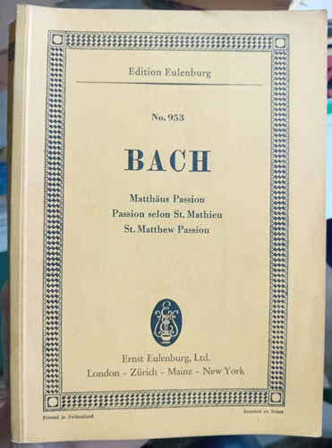 Matthäus passion johann - matthäus,