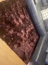 Fellteppich Rechteckig Kunstfell  Weinrot/schwarz  160/230 cm