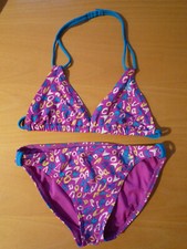 adidas Bikini Gr. 164 NEU !!! pink weiß gelb blau Neckholder Badeanzug Bademode