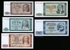 DDR Banknoten-Satz 1964___5