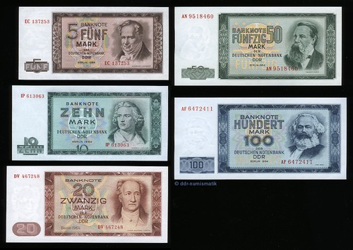 Ddr banknoten satz - ddr banknoten-satz, 1964___5