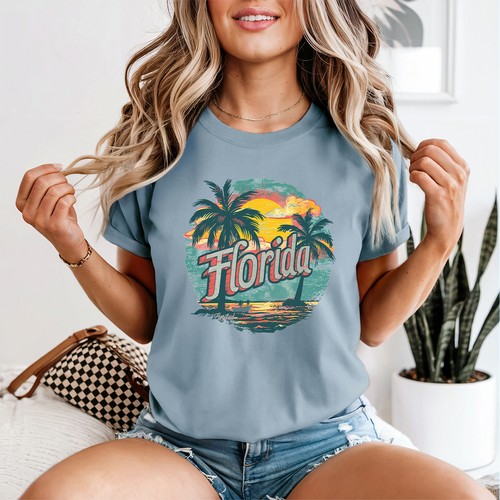 Tropical florida damen - tropical, t-shirt