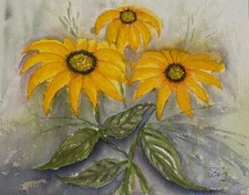 SONNENBLUMEN original Aquarell