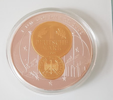 Gedenkmedaille  1 DM Goldmark 2001  - 10 Jahre Abschied von der Deutschen Mark