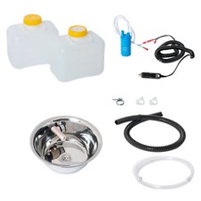 12V Camping Spüle 28 cm Set Waschbecken Bausatz Spülbecken Wohnmobil T5 T6 10L