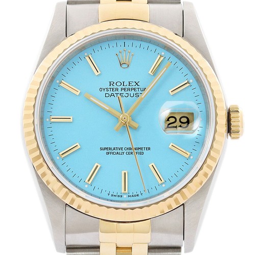 Rolex datejust aqua - rolex, blau