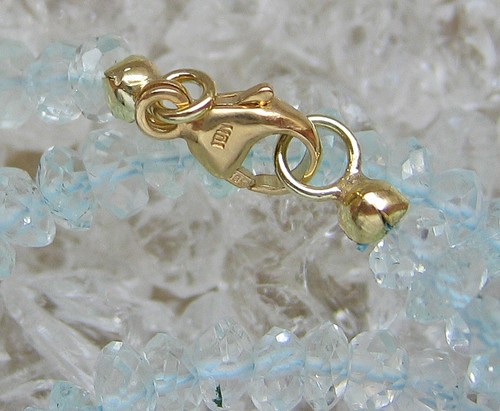Edelstein kette aus 14kt - kette,